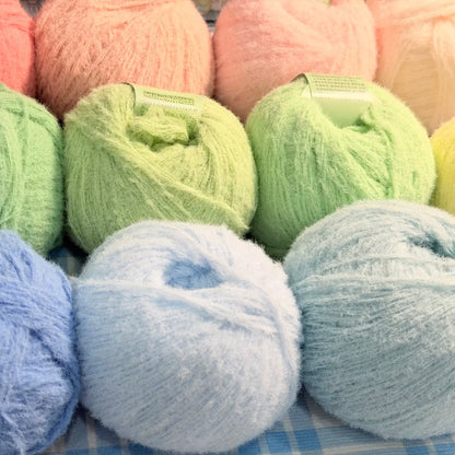 Puni Yarn（ぷにヤーン）50g｜もちもちふわふわのやわらか毛糸｜新感覚のふんわりヤーン｜あみぐるみ・秋冬のマフラーや帽子に｜全27色
