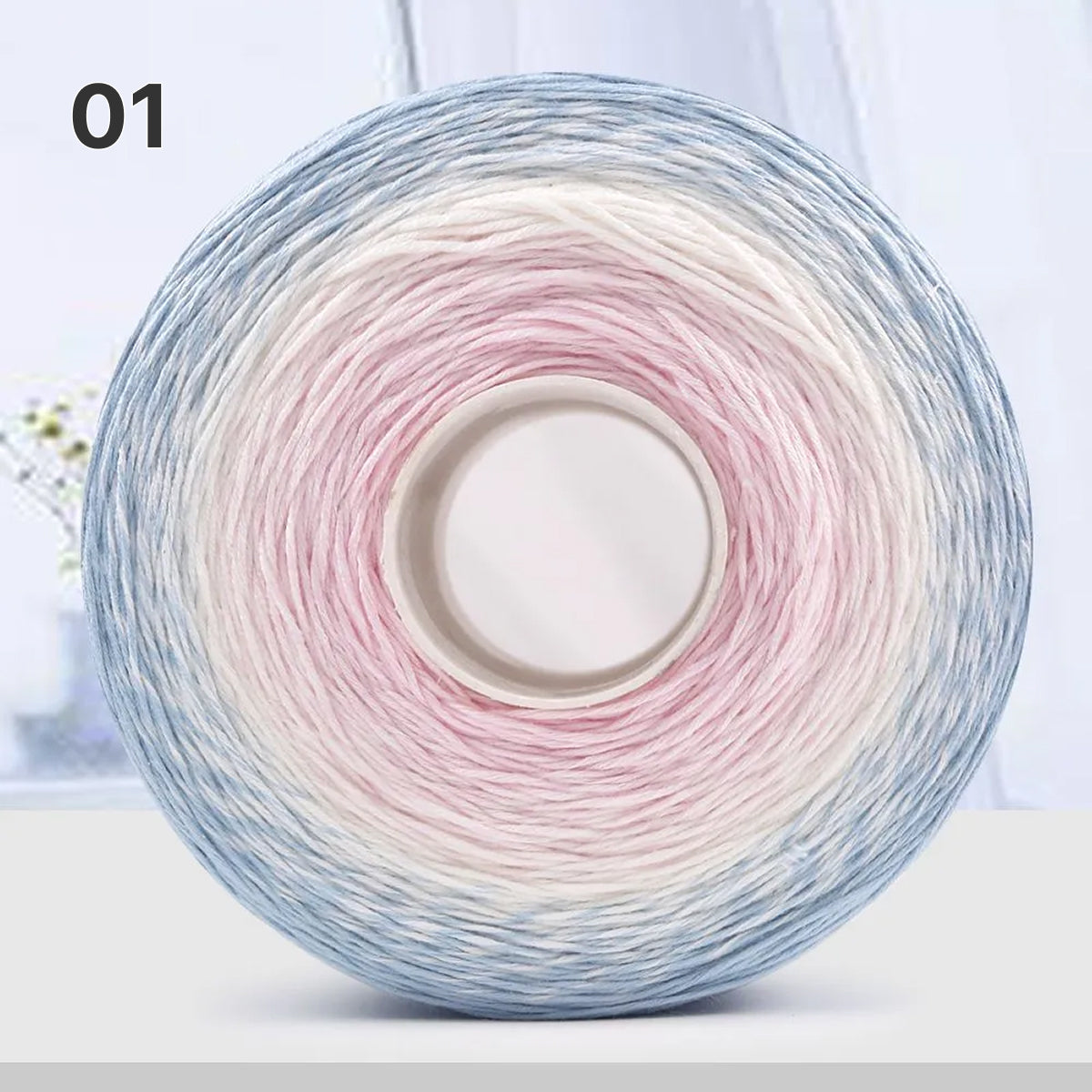 【手編みキット】Melody Wave Blanket（メロディーウェーブブランケット）｜Melody Cake Yarnで編む｜ロングピッチ段染め｜綿100%｜編み図付き｜全36色