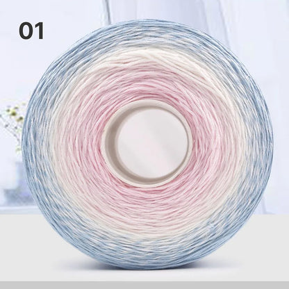 【手編みキット】Melody Wave Blanket（メロディーウェーブブランケット）｜Melody Cake Yarnで編む｜ロングピッチ段染め｜綿100%｜編み図付き｜全36色