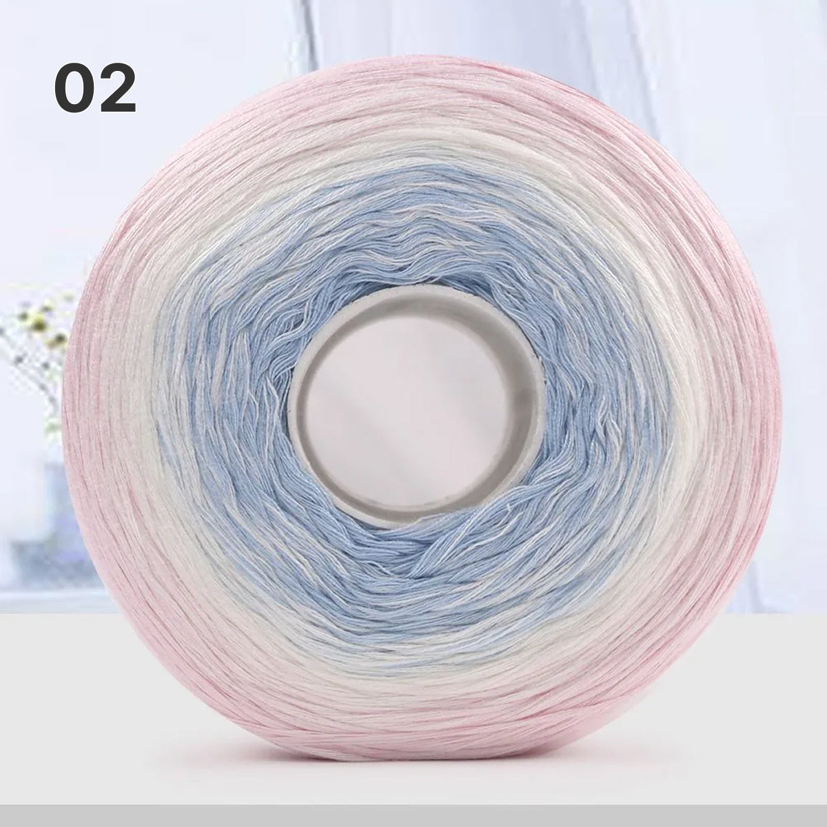 【手編みキット】Melody Wave Blanket（メロディーウェーブブランケット）｜Melody Cake Yarnで編む｜ロングピッチ段染め｜綿100%｜編み図付き｜全36色