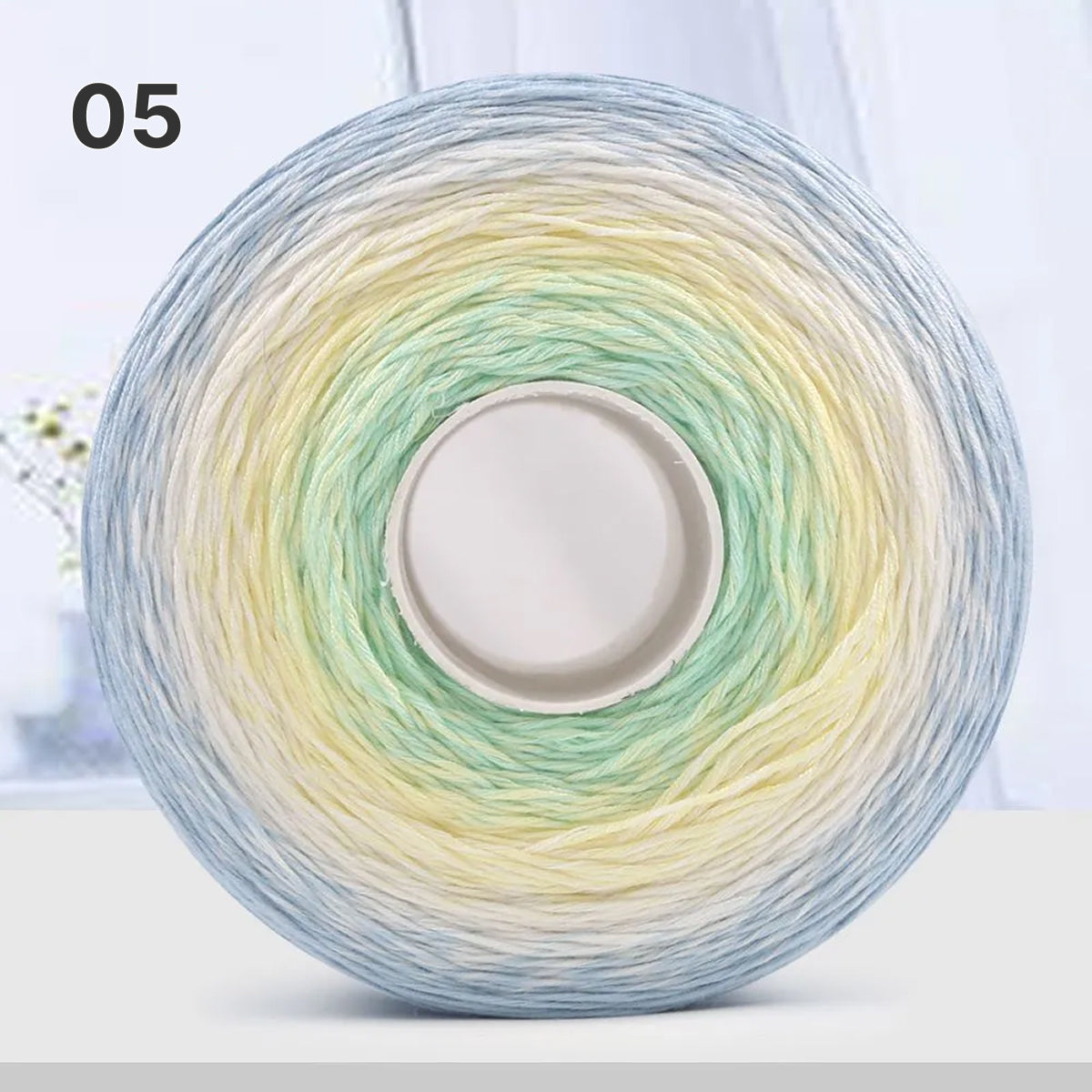 【手編みキット】Melody Wave Blanket（メロディーウェーブブランケット）｜Melody Cake Yarnで編む｜ロングピッチ段染め｜綿100%｜編み図付き｜全36色