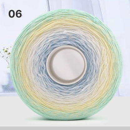 【手編みキット】Melody Wave Blanket（メロディーウェーブブランケット）｜Melody Cake Yarnで編む｜ロングピッチ段染め｜綿100%｜編み図付き｜全36色