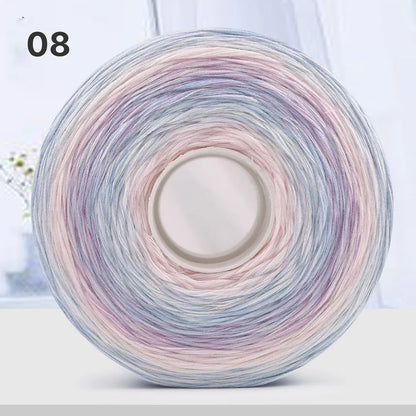 【手編みキット】Melody Wave Blanket（メロディーウェーブブランケット）｜Melody Cake Yarnで編む｜ロングピッチ段染め｜綿100%｜編み図付き｜全36色
