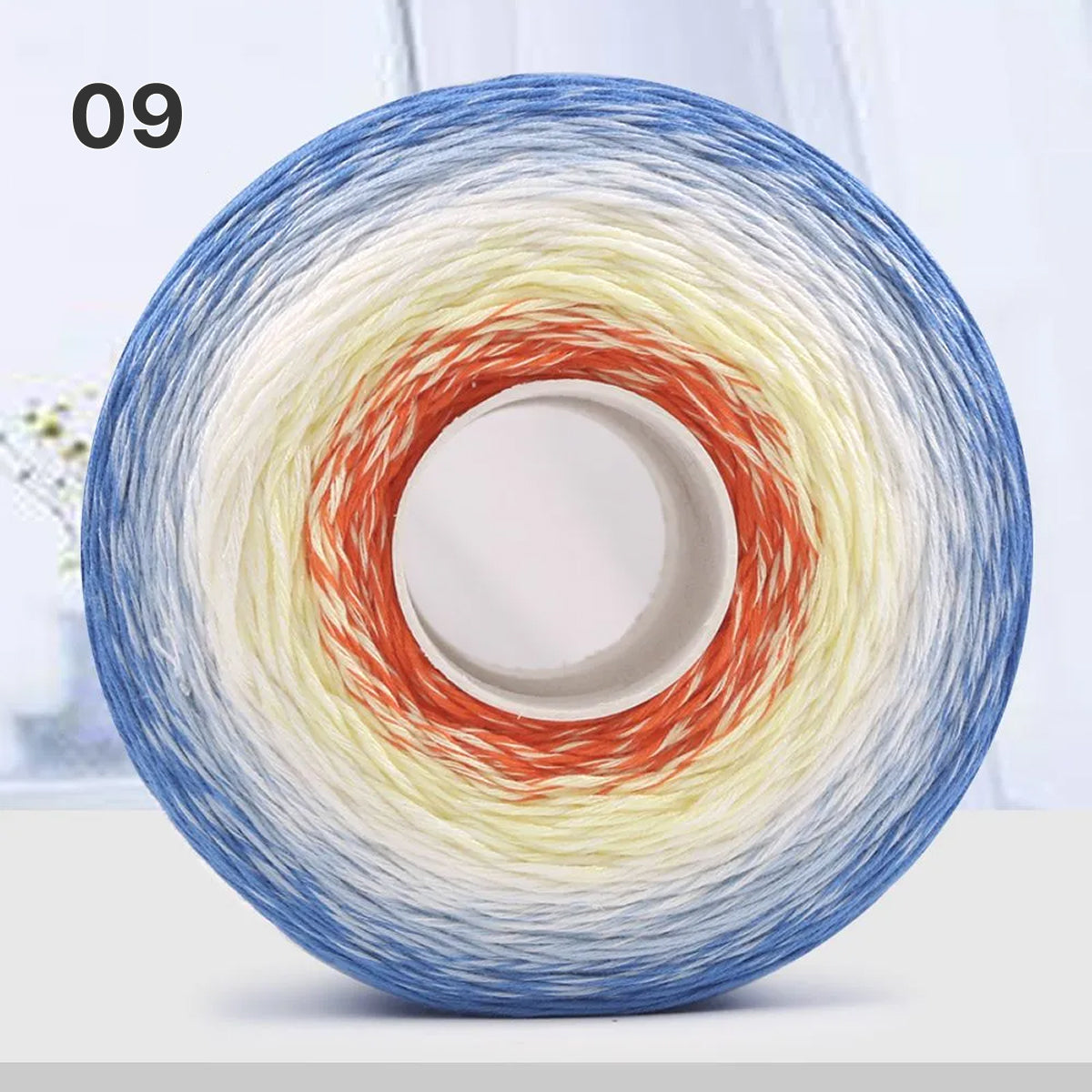 【手編みキット】Melody Wave Blanket（メロディーウェーブブランケット）｜Melody Cake Yarnで編む｜ロングピッチ段染め｜綿100%｜編み図付き｜全36色