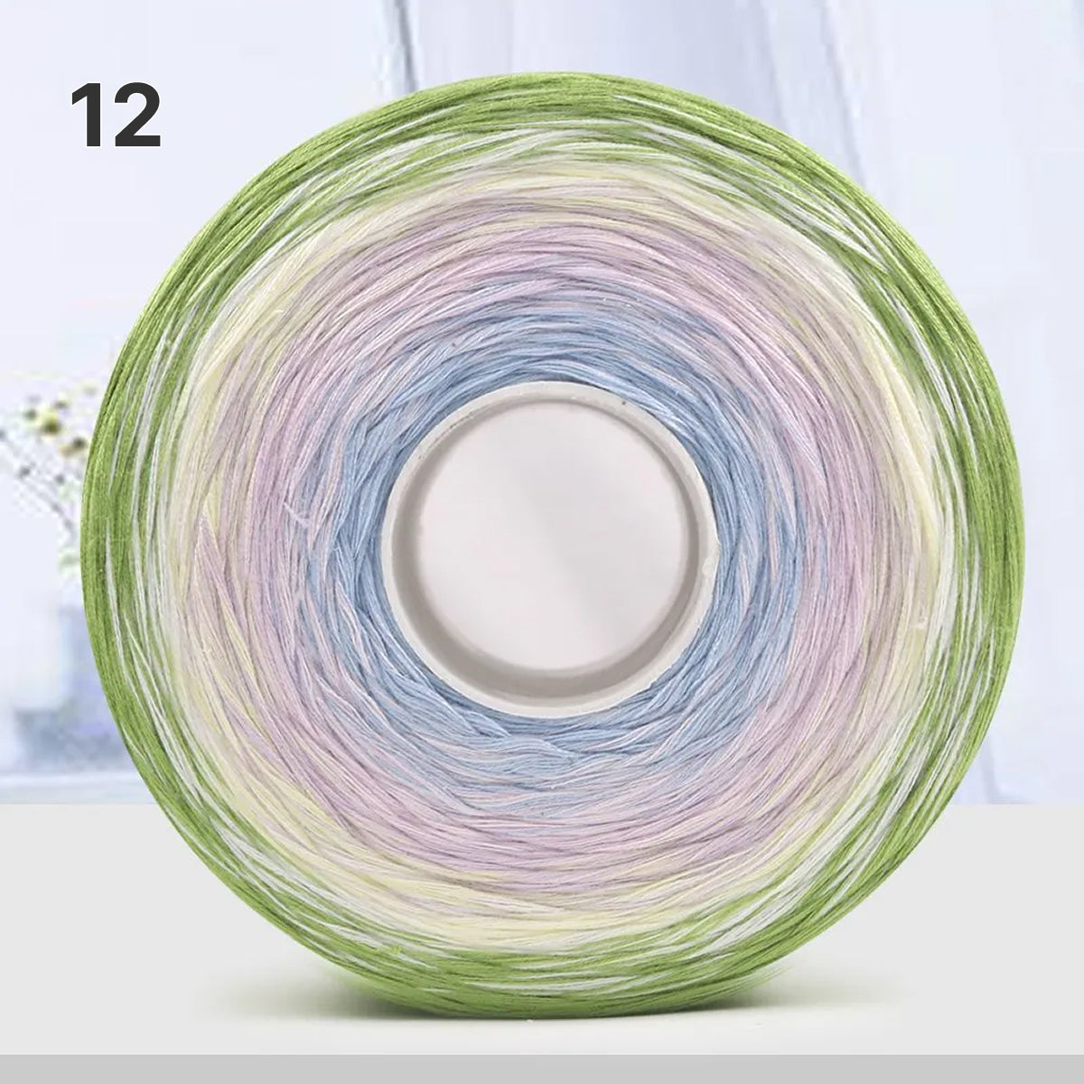 【手編みキット】Melody Wave Blanket（メロディーウェーブブランケット）｜Melody Cake Yarnで編む｜ロングピッチ段染め｜綿100%｜編み図付き｜全36色