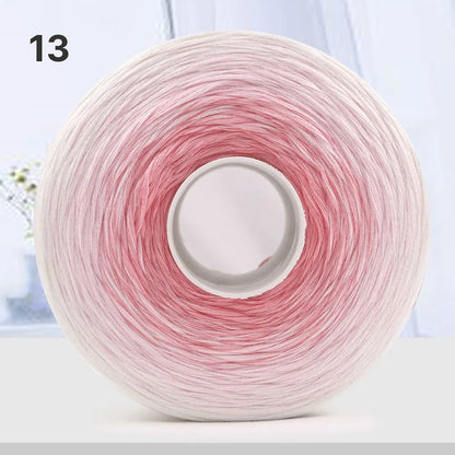 【手編みキット】Melody Wave Blanket（メロディーウェーブブランケット）｜Melody Cake Yarnで編む｜ロングピッチ段染め｜綿100%｜編み図付き｜全36色