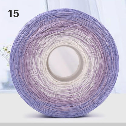【手編みキット】Melody Wave Blanket（メロディーウェーブブランケット）｜Melody Cake Yarnで編む｜ロングピッチ段染め｜綿100%｜編み図付き｜全36色