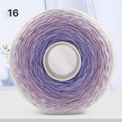 【手編みキット】Melody Wave Blanket（メロディーウェーブブランケット）｜Melody Cake Yarnで編む｜ロングピッチ段染め｜綿100%｜編み図付き｜全36色
