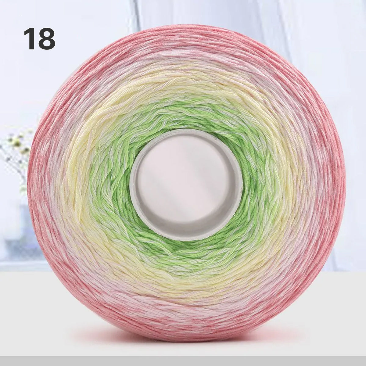【手編みキット】Melody Wave Blanket（メロディーウェーブブランケット）｜Melody Cake Yarnで編む｜ロングピッチ段染め｜綿100%｜編み図付き｜全36色
