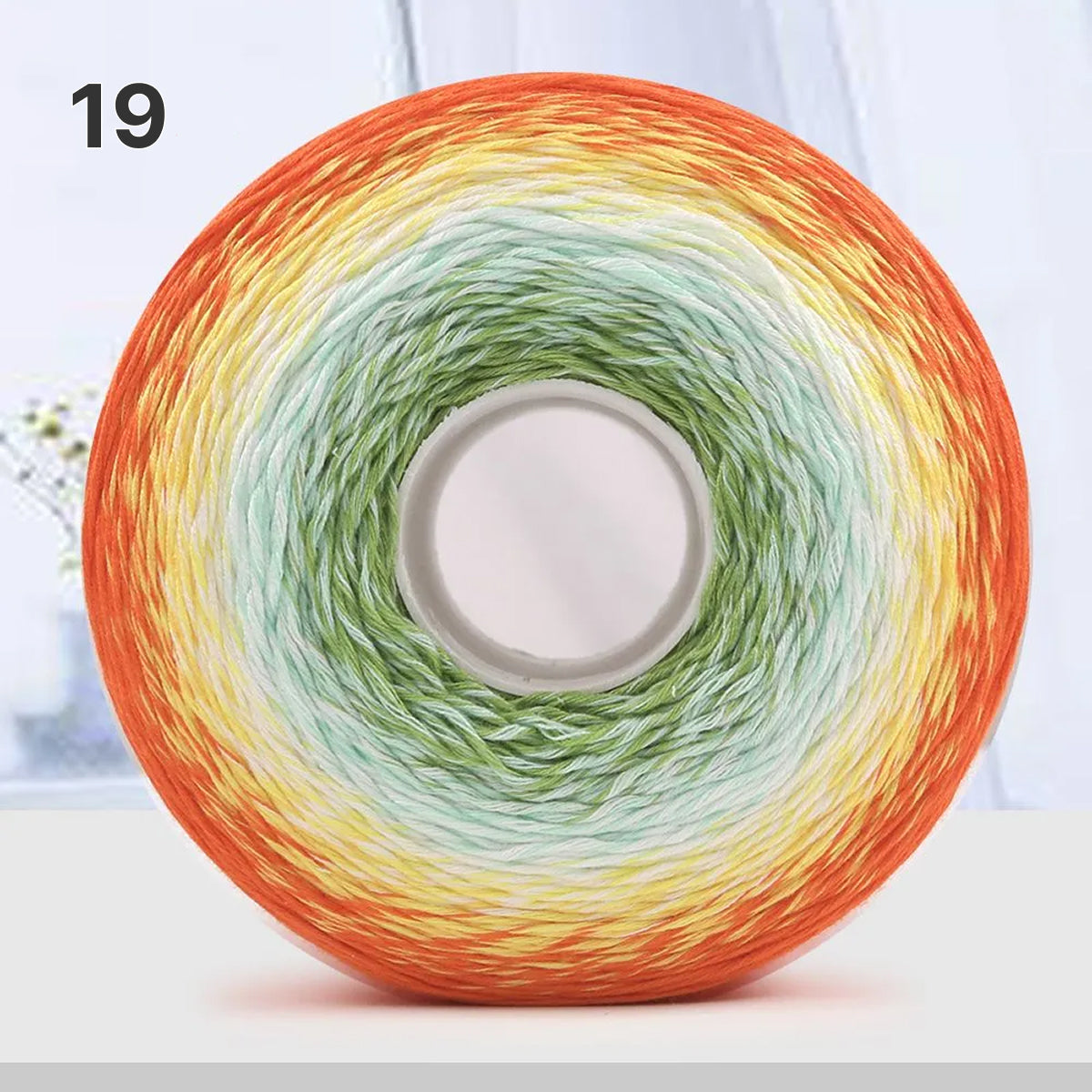 【手編みキット】Melody Wave Blanket（メロディーウェーブブランケット）｜Melody Cake Yarnで編む｜ロングピッチ段染め｜綿100%｜編み図付き｜全36色