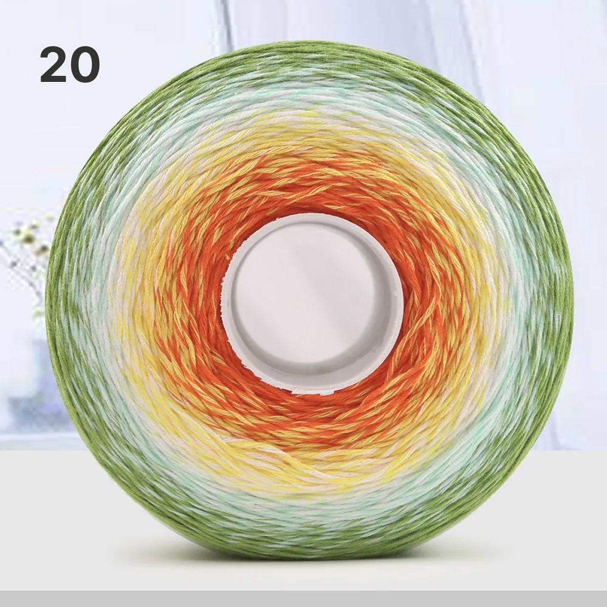 【手編みキット】Melody Wave Blanket（メロディーウェーブブランケット）｜Melody Cake Yarnで編む｜ロングピッチ段染め｜綿100%｜編み図付き｜全36色