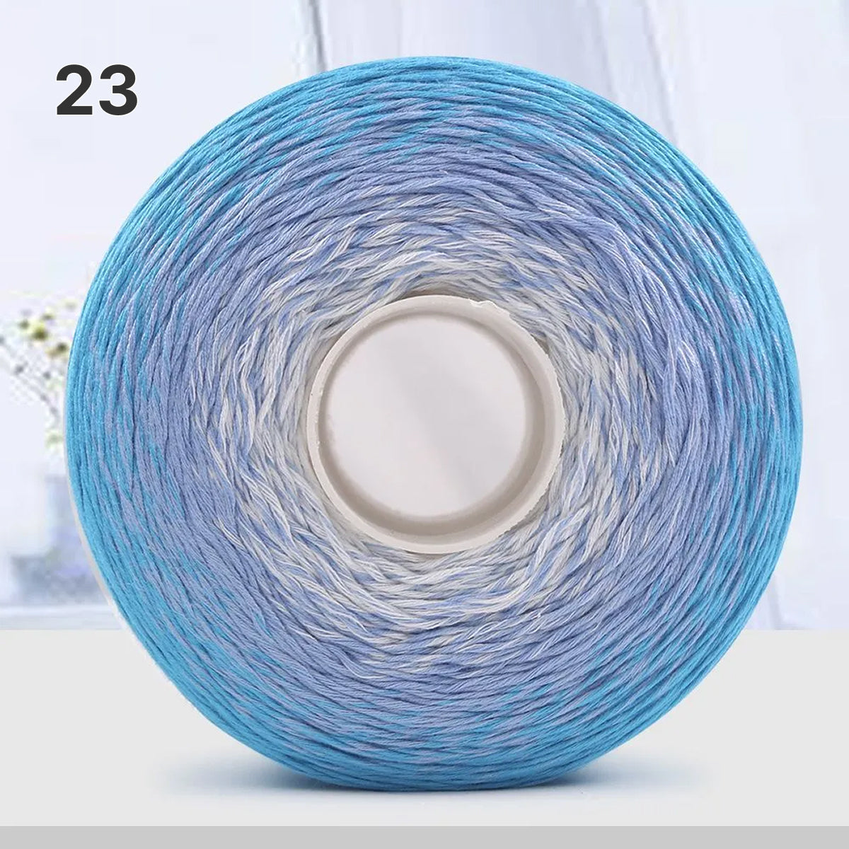 【手編みキット】Melody Wave Blanket（メロディーウェーブブランケット）｜Melody Cake Yarnで編む｜ロングピッチ段染め｜綿100%｜編み図付き｜全36色