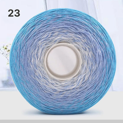 【手編みキット】Melody Wave Blanket（メロディーウェーブブランケット）｜Melody Cake Yarnで編む｜ロングピッチ段染め｜綿100%｜編み図付き｜全36色