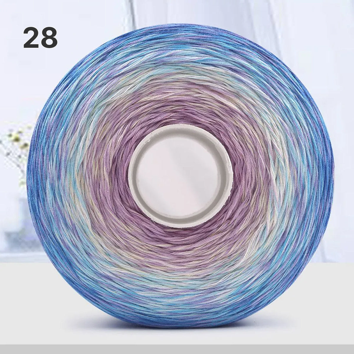 【手編みキット】Melody Wave Blanket（メロディーウェーブブランケット）｜Melody Cake Yarnで編む｜ロングピッチ段染め｜綿100%｜編み図付き｜全36色