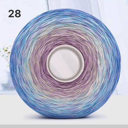 【手編みキット】Melody Wave Blanket（メロディーウェーブブランケット）｜Melody Cake Yarnで編む｜ロングピッチ段染め｜綿100%｜編み図付き｜全36色