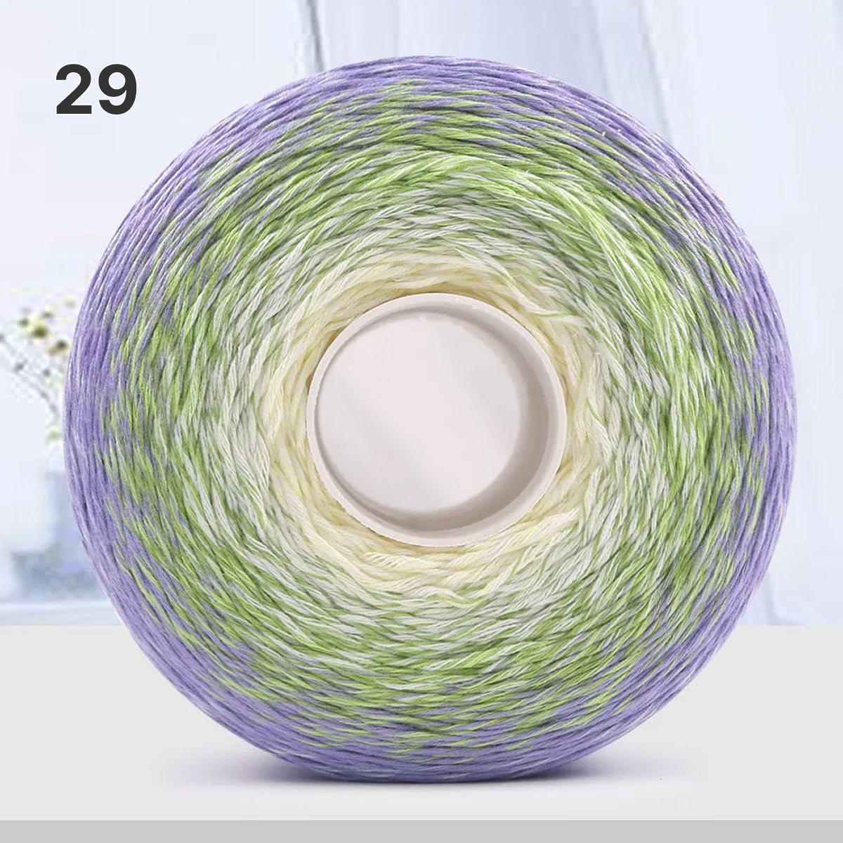 【手編みキット】Melody Wave Blanket（メロディーウェーブブランケット）｜Melody Cake Yarnで編む｜ロングピッチ段染め｜綿100%｜編み図付き｜全36色