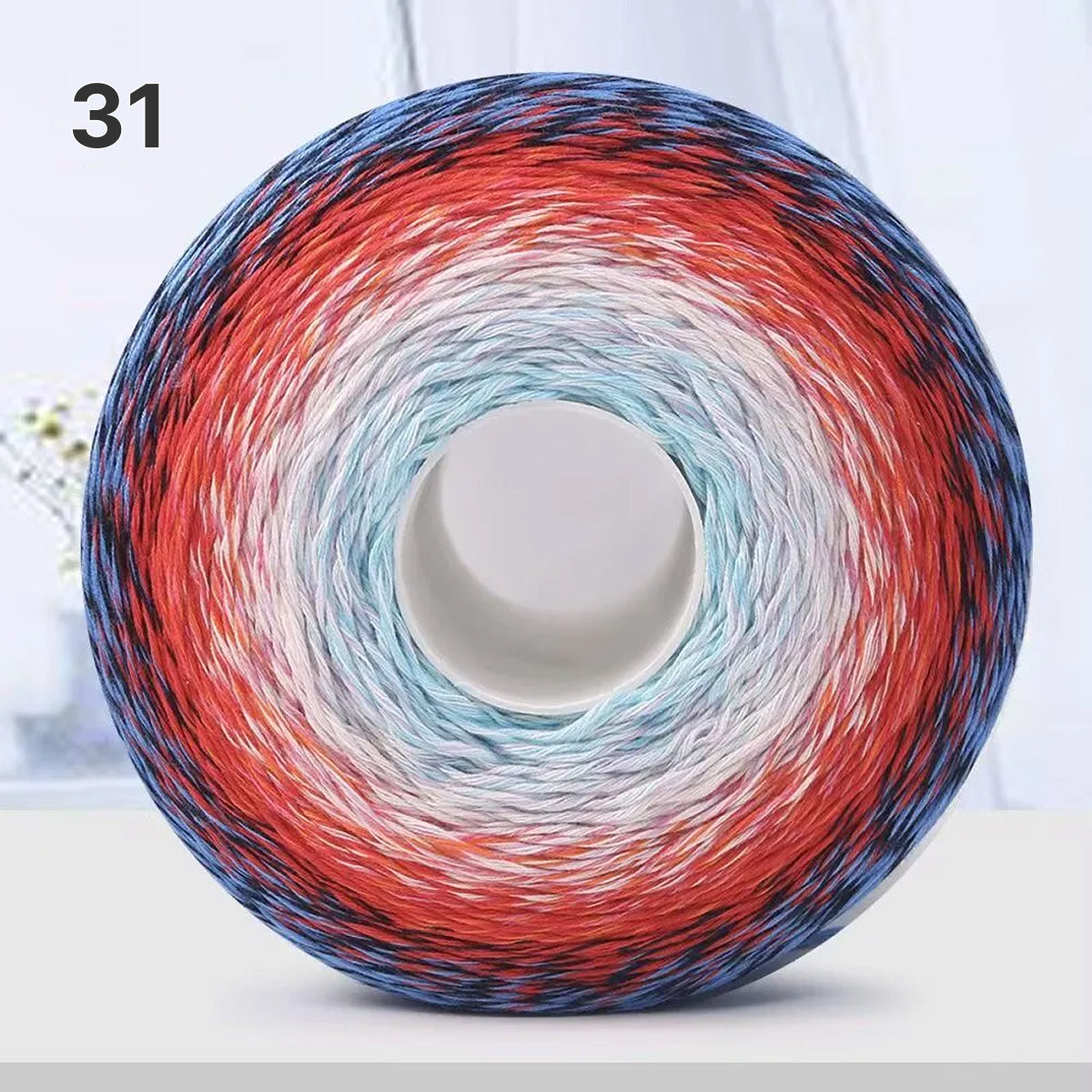 【手編みキット】Melody Wave Blanket（メロディーウェーブブランケット）｜Melody Cake Yarnで編む｜ロングピッチ段染め｜綿100%｜編み図付き｜全36色