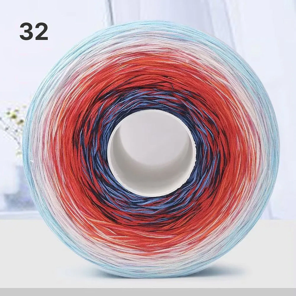 【手編みキット】Melody Wave Blanket（メロディーウェーブブランケット）｜Melody Cake Yarnで編む｜ロングピッチ段染め｜綿100%｜編み図付き｜全36色
