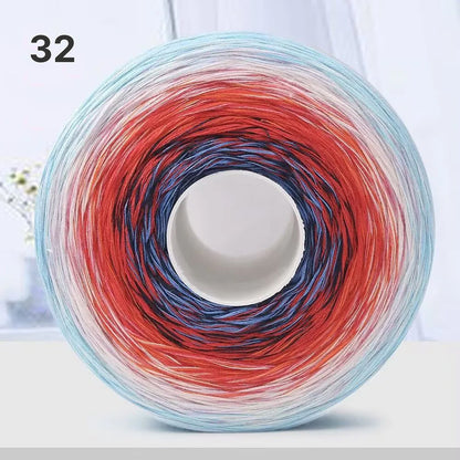 【手編みキット】Melody Wave Blanket（メロディーウェーブブランケット）｜Melody Cake Yarnで編む｜ロングピッチ段染め｜綿100%｜編み図付き｜全36色