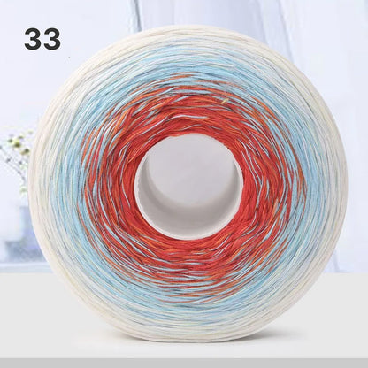 【手編みキット】Melody Wave Blanket（メロディーウェーブブランケット）｜Melody Cake Yarnで編む｜ロングピッチ段染め｜綿100%｜編み図付き｜全36色
