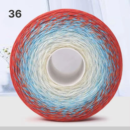 【手編みキット】Melody Wave Blanket（メロディーウェーブブランケット）｜Melody Cake Yarnで編む｜ロングピッチ段染め｜綿100%｜編み図付き｜全36色