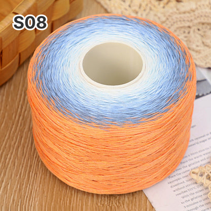 【シルケット加工・綿100%】Melody Cake Yarn（メロディーケーキヤーン）500g｜韓国風グラデーション段染め｜ウェア・ショール・ブランケットに