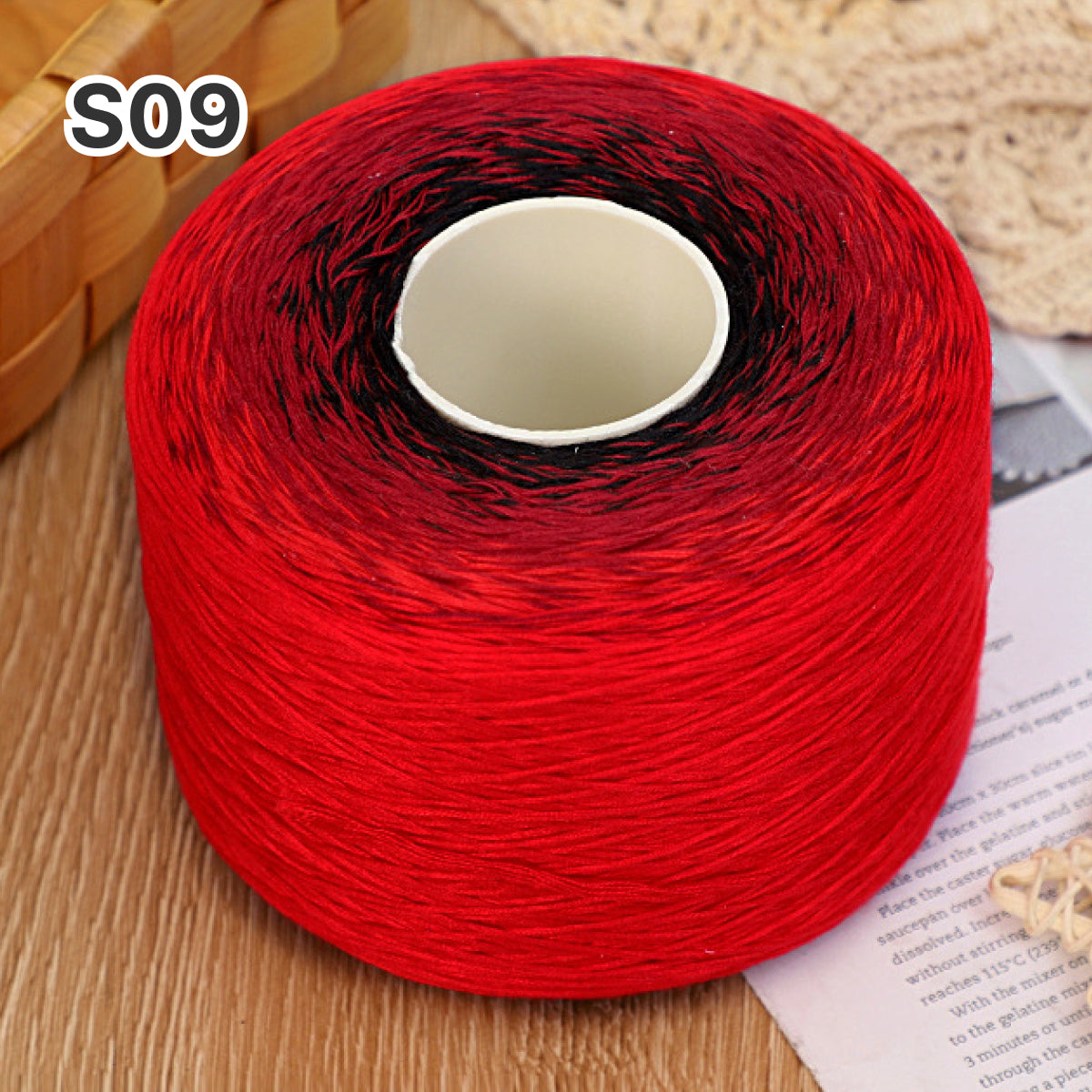 【シルケット加工・綿100%】Melody Cake Yarn（メロディーケーキヤーン）500g｜韓国風グラデーション段染め｜ウェア・ショール・ブランケットに