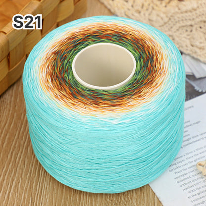 【シルケット加工・綿100%】Melody Cake Yarn（メロディーケーキヤーン）500g｜韓国風グラデーション段染め｜ウェア・ショール・ブランケットに