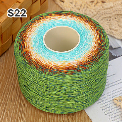 【シルケット加工・綿100%】Melody Cake Yarn（メロディーケーキヤーン）500g｜韓国風グラデーション段染め｜ウェア・ショール・ブランケットに