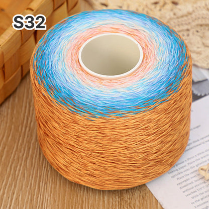 【シルケット加工・綿100%】Melody Cake Yarn（メロディーケーキヤーン）500g｜韓国風グラデーション段染め｜ウェア・ショール・ブランケットに