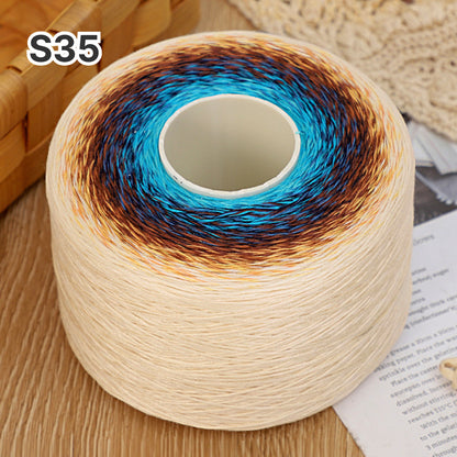 【シルケット加工・綿100%】Melody Cake Yarn（メロディーケーキヤーン）500g｜韓国風グラデーション段染め｜ウェア・ショール・ブランケットに