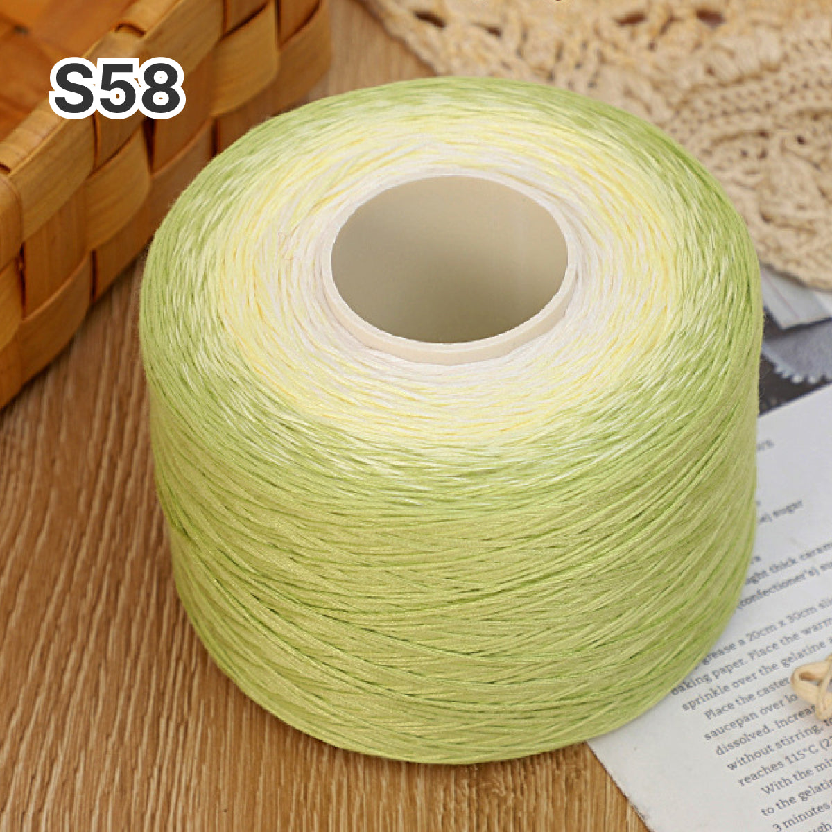 【手編みキット】Melody Wave Blanket（メロディーウェーブブランケット）｜Melody Cake Yarnで編む｜ロングピッチ段染め｜綿100%｜編み図付き