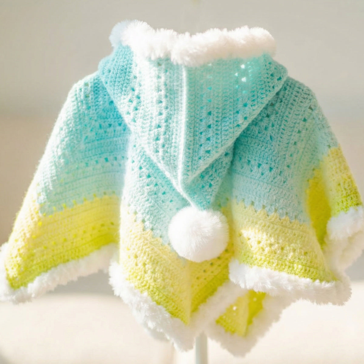 極太毛糸】ロングファーヤーン 190g｜グラデーション・段染め｜大容量