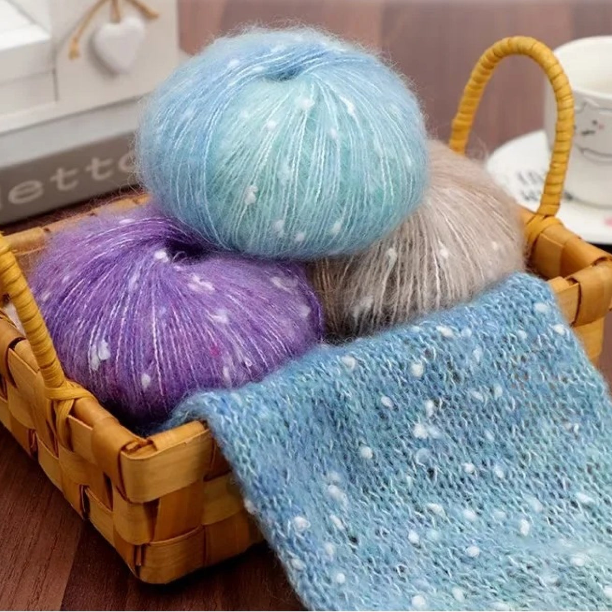 Milky Way Mohair（ミルキーウェイ・モヘア）50g｜美しい段染め｜ふわふわのウール・モヘア混｜マフラー作りに｜全18色