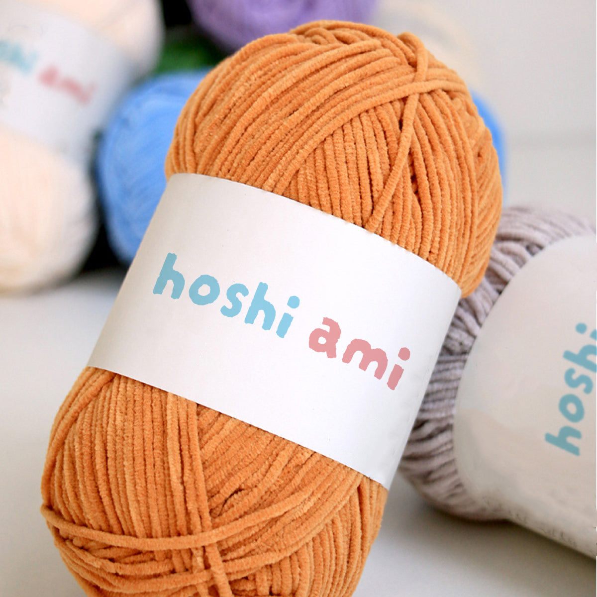 Bonbon Yarn（ボンボンヤーン）50g｜細めのシェニール毛糸｜あみぐるみ・ヘアアクセ・小物に｜全53色
