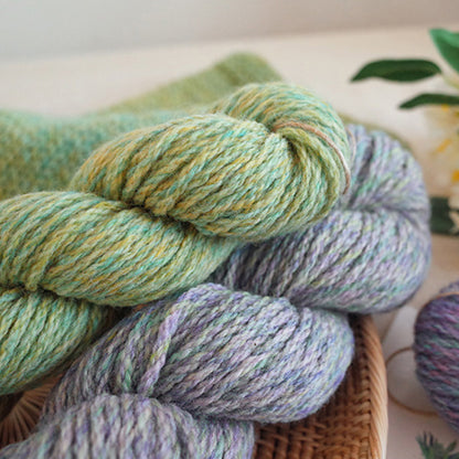 【ウール100%】Suisai Wool（水彩ウール）50g｜水彩画のような多彩な段染め｜マフラー・ショール・ウェアに｜全8色