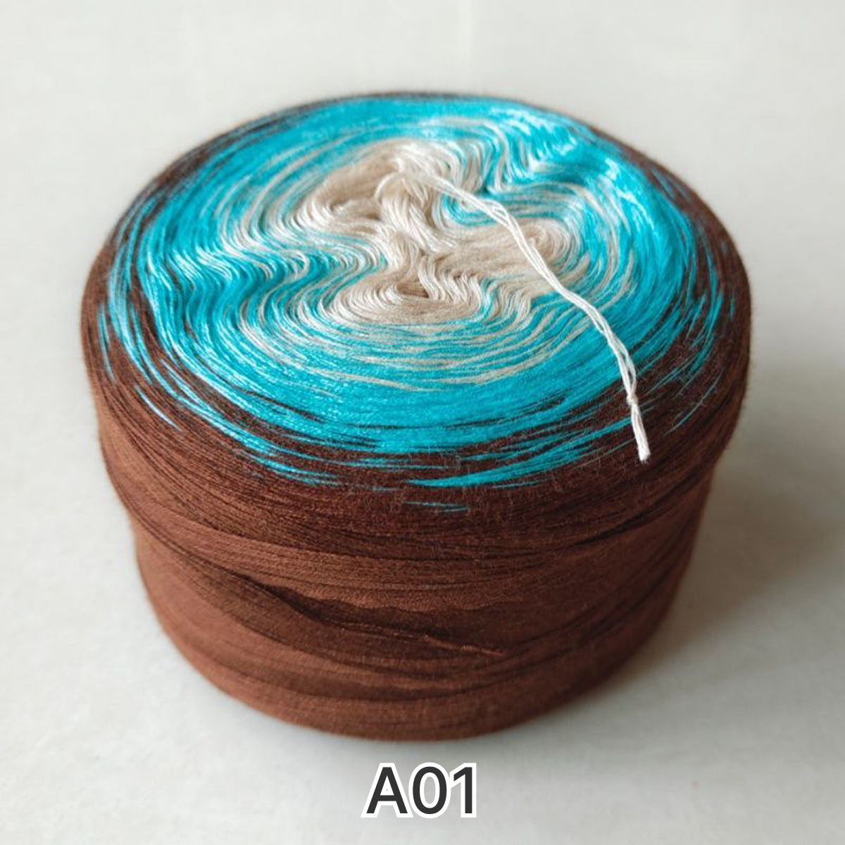 【シルケット加工・綿100%】Joyful Cake Yarn（ジョイフルケーキヤーン）300g｜ロングピッチ段染め・韓国風｜夏用ウェア・ショール・ブランケットに最適｜全36色｜電子版 ショール編みレシピ プレゼント！