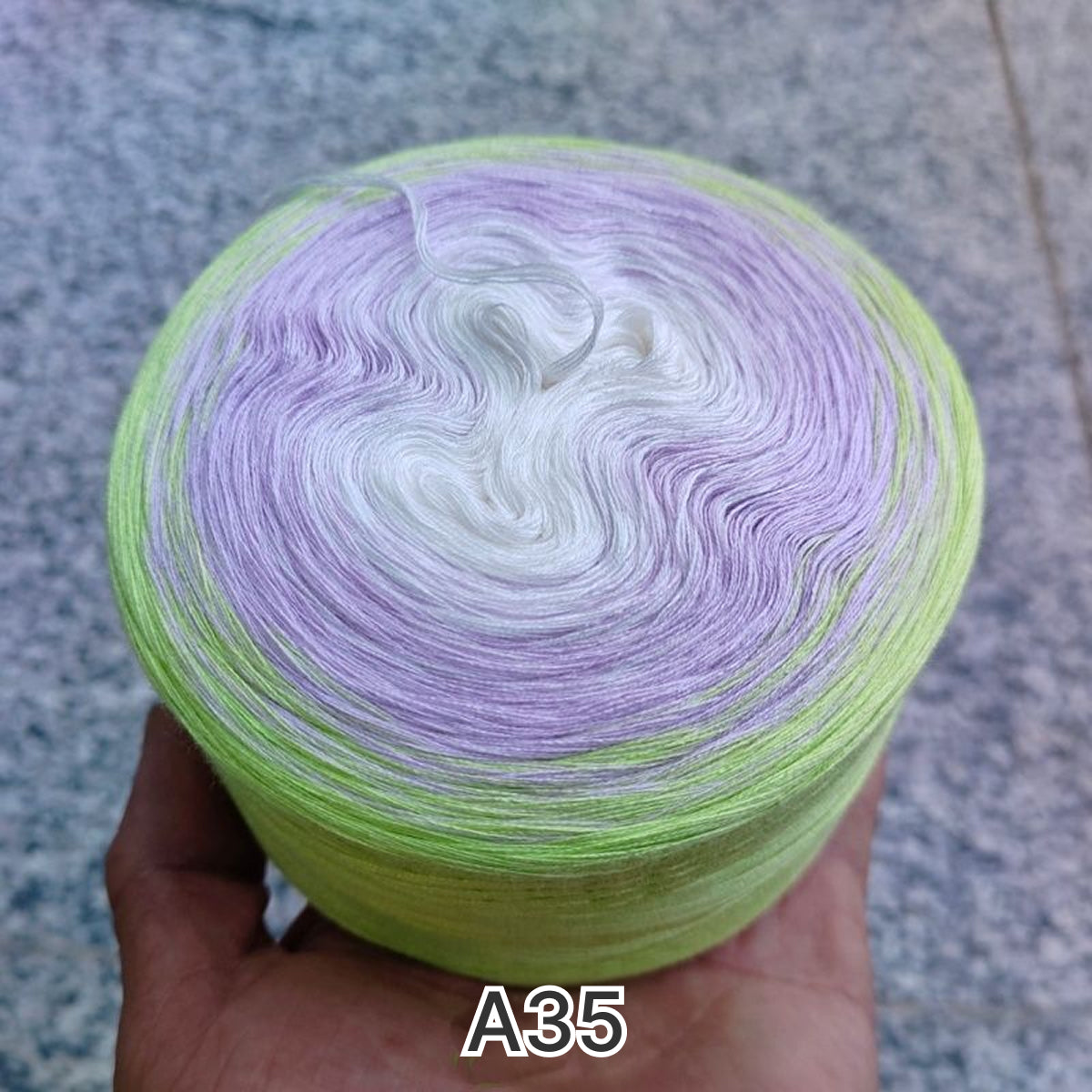 【手編みキット】Joyful Hanabi Shawl（ジョイフル花火ショール）｜Joyful Cake Yarn 1玉で完成｜花火のような透かし編み｜段染め・冷房対策｜編み図＋動画付き