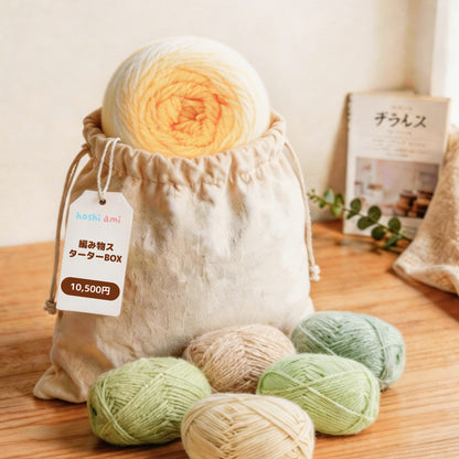 【人気No.1ブランケット入り】編み物スターターBOX｜豪華4点セット｜最大2,104円OFF｜暖色／寒色選択可｜初心者向け