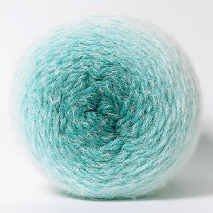 ロングファーヤーン 段染め極太 初心者向け 大容量ショール・花束ブランケット用 190g かぎ針7/0号〜8/0号