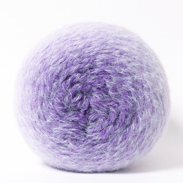 【手編みキット】花束巾着バッグ｜ロングファーヤーンで編むグラデーション｜パールストラップ＆動画付き　