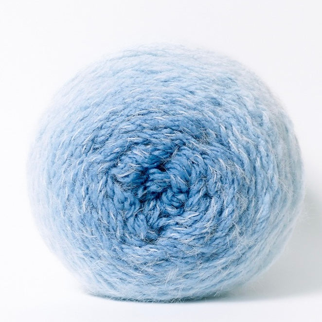 ロングファーヤーン 段染め極太 初心者向け 大容量ショール・花束ブランケット用 190g かぎ針7/0号〜8/0号