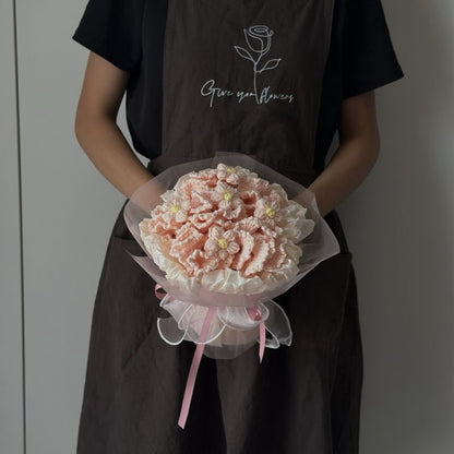 【完成品】クリスママス手編み花束｜全10色・編む手間なし｜おしゃれで枯れない花のプレゼントやギフトに最適（恋人・友達・誕生日）