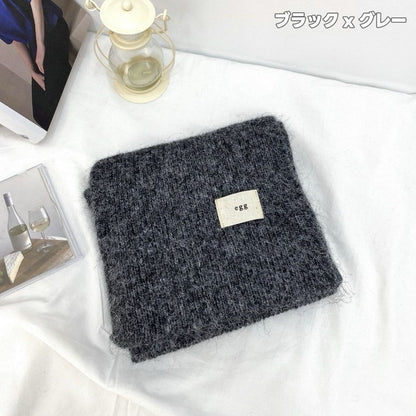 【クリスママスギフトセット】ハンドメイドショートケーキ巾着バッグ＋手編み花束＋マフラーの3点セット｜色を自由に選べる｜家族・友達・恋人へのクリスマスギフト