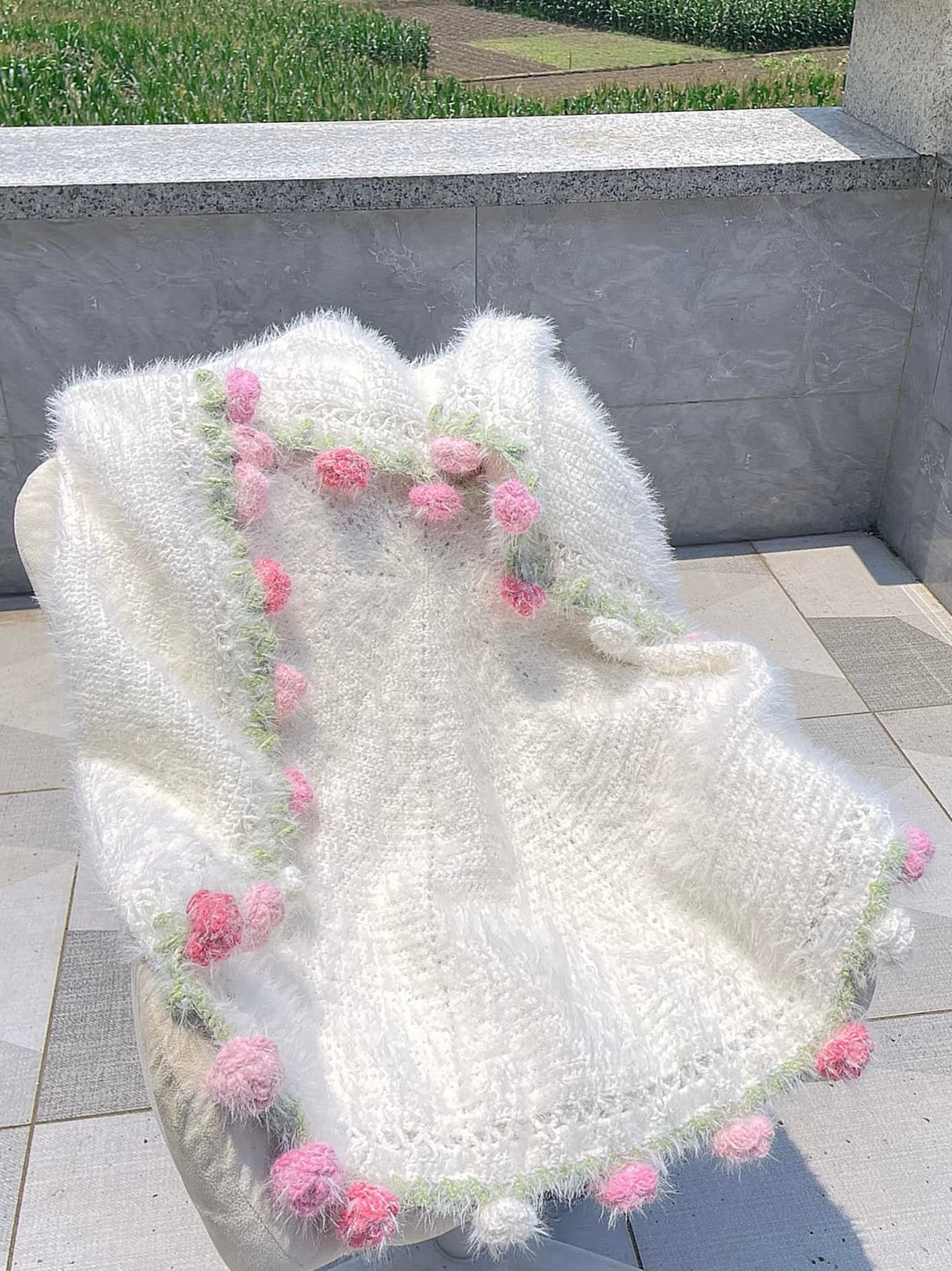 ほしあみ限定】夢幻のミックスカラーブーケ｜花束ブランケット手編み