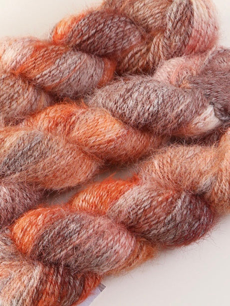 雪シリーズ 手染めスノーファーヤーン ふんわり毛足 長い 毛糸 100g かぎ針7/0~8/0