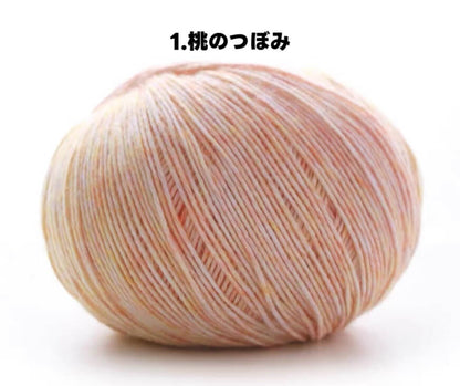 【150g大玉】絵画のようなミックスカラー｜コットン混リリヤーン｜大容量375m｜ウェア・ブランケットに