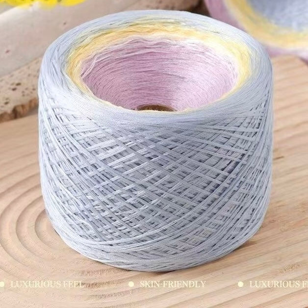 シルケットコットン大容量ケーキヤーン 300g ショール・ストール