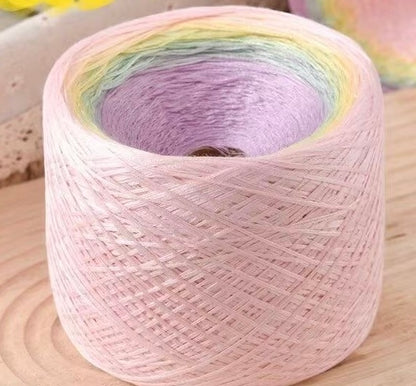 シルケットコットン大容量ケーキヤーン 300g ショール・ストール