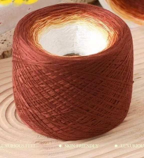 シルケットコットン大容量ケーキヤーン 300g ショール・ストール